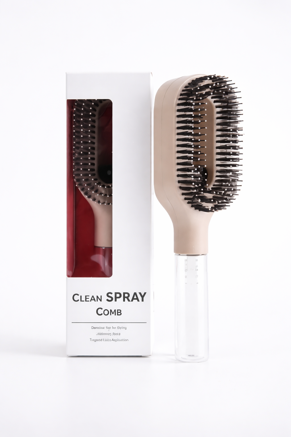 SleekComb Pro™ | 2-in-1 Spray Hair Brush for Smooth & Frizz-Free Styling
