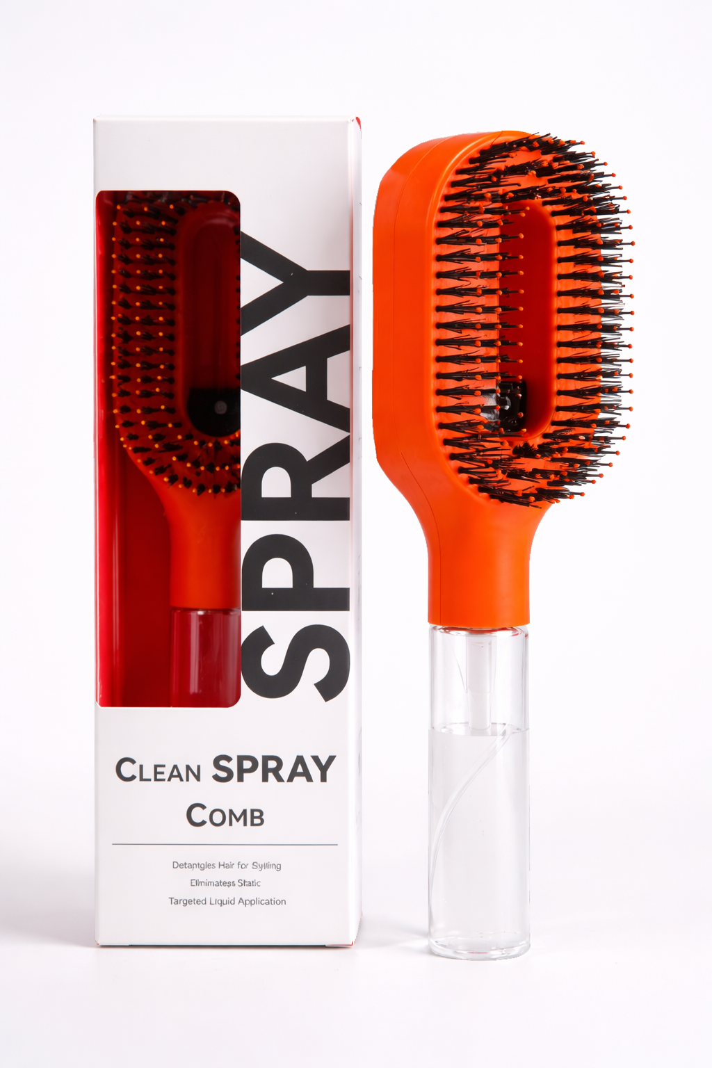 SleekComb Pro™ | 2-in-1 Spray Hair Brush for Smooth & Frizz-Free Styling